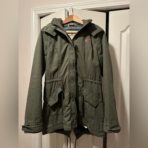 Hollister military jacket/ trench coat. - Picture 2 of 3